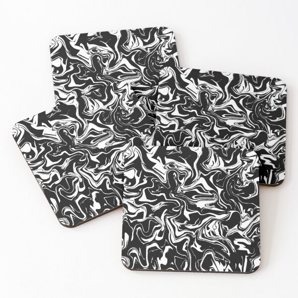 Item preview, Black and White Oil Spill  designed and sold by WildNClassyFun.