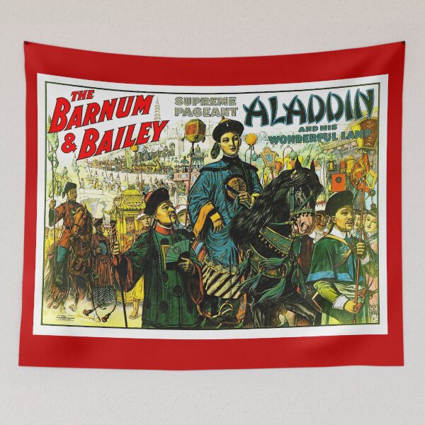 Item preview, BARNUM and BAILEY CIRCUS : Vintage Aladdin Pageant Print  designed and sold by posterbobs.