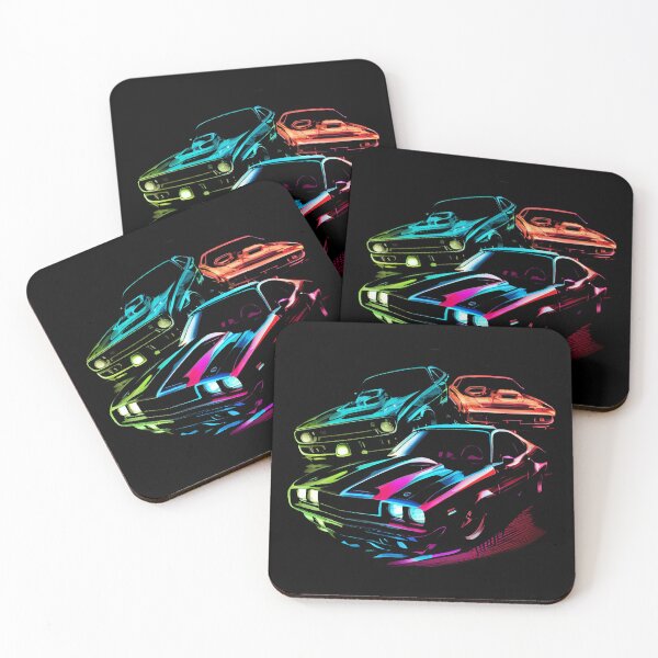Item preview, Vintage Muscle Cars Synthwave designed and sold by pedrogag.
