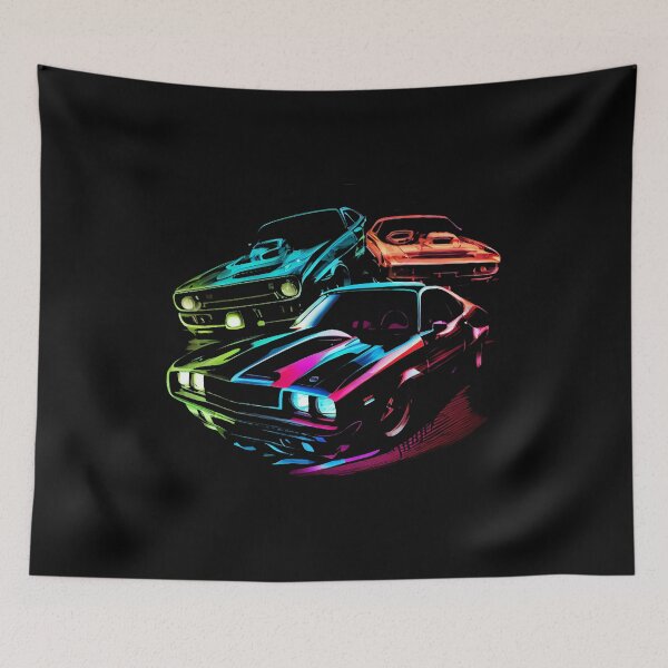 Item preview, Vintage Muscle Cars Synthwave designed and sold by pedrogag.