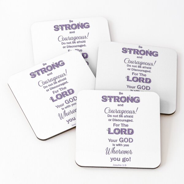 Item preview, Be Strong & Courageous Josuha 1:9 designed and sold by WideIsTheGate.