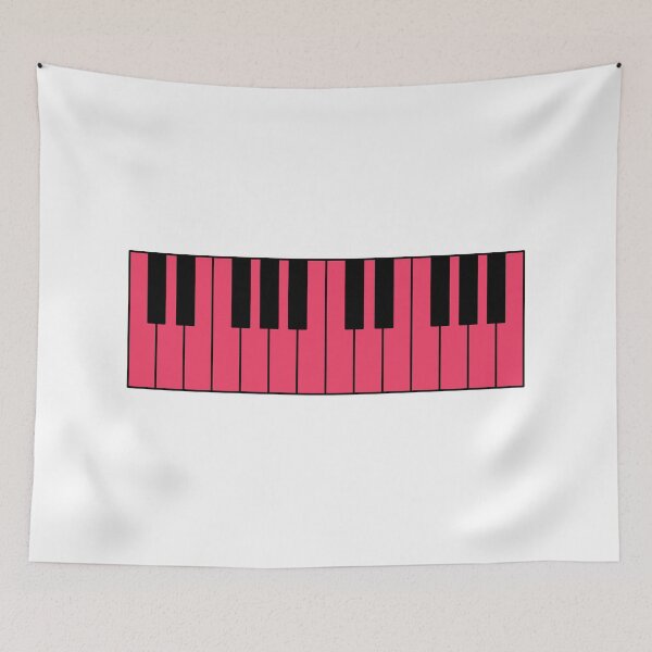 Item preview, Piano keyboard bright pink designed and sold by Inspirationmotivation.