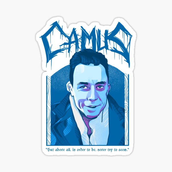 Albert Camus Metal Sticker