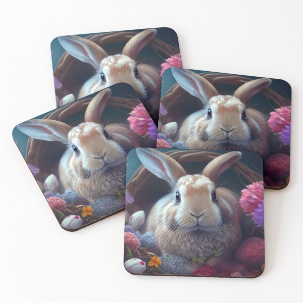 Item preview, Easter Bunny Surrounded by Flowers designed and sold by Expressive Vision.