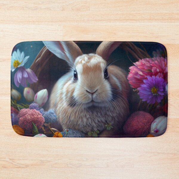 Item preview, Easter Bunny Surrounded by Flowers designed and sold by Expressive Vision.