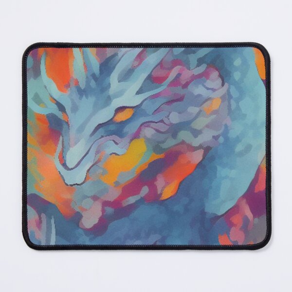 Item preview, Abstract flying dragon with fire and flame creative art designed and sold by brilliant-com.