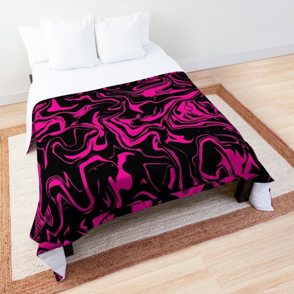 Item preview, Pink and Black Oil Spill  designed and sold by WildNClassyFun.