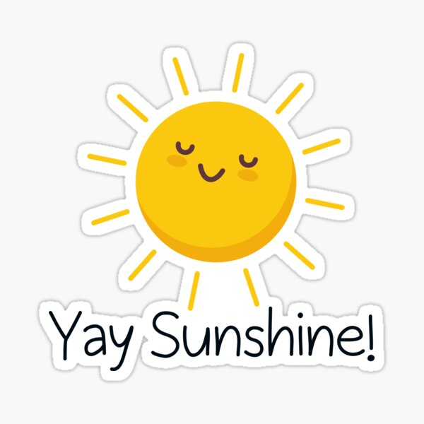 Item preview, "Yay Sunshine" Sun designed and sold by BirdandPoppy.