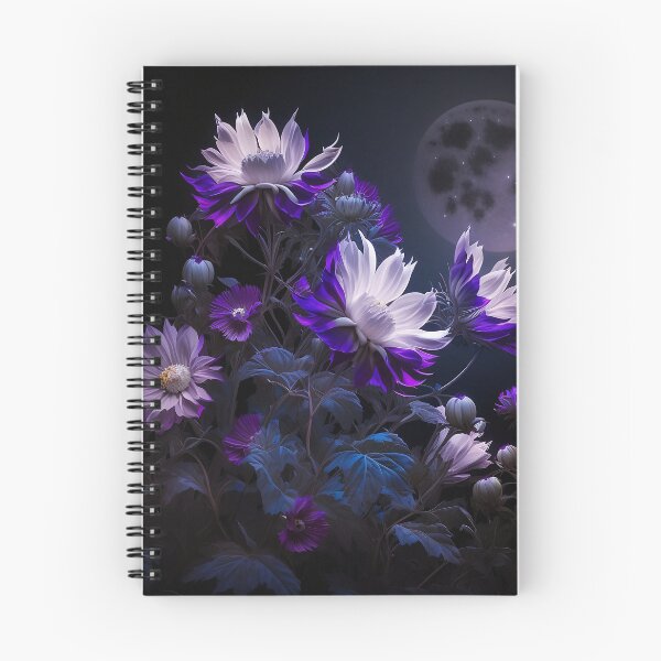 Item preview, AI Generated Purple flowers in Moonlight  designed and sold by Limbonic.
