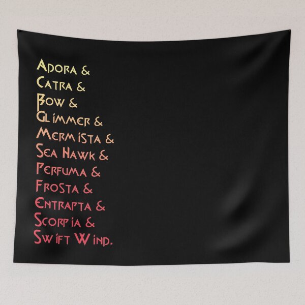 Item preview, Adora & Catra & Bow & Glimmer & Mermista & Sea Hawk & Perfuma & Frosta & Entrapta & Scorpia & Swift Wind designed and sold by hyperfix8ion.