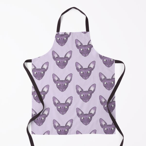 Item preview, Purple Sphynx cat designed and sold by TinyArtCorner.