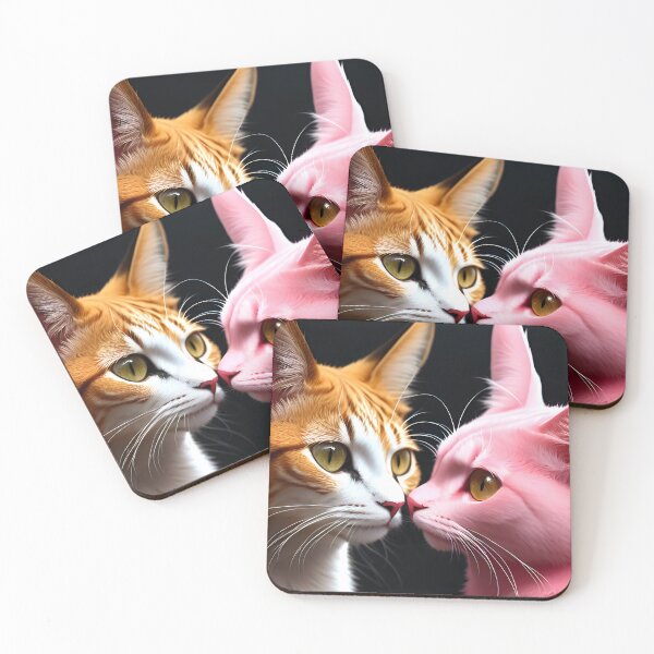 Item preview, Cat Kissing Illustration / GTIllustration009 designed and sold by Grafititee.