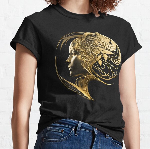 Stranger Things Logo - Women Golden Face Classic T-Shirt