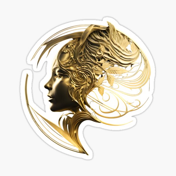 Stranger Things Logo - Women Golden Face Sticker
