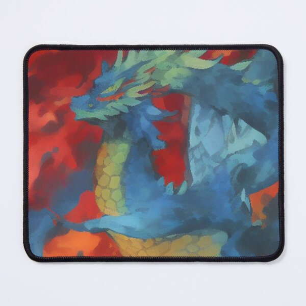 Item preview, Abstract flying dragon with fire and flame creative art designed and sold by brilliant-com.