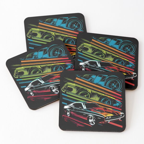 Item preview, Vintage Muscle Cars Synthwave designed and sold by pedrogag.