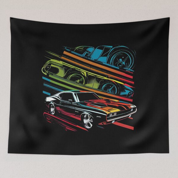 Item preview, Vintage Muscle Cars Synthwave designed and sold by pedrogag.