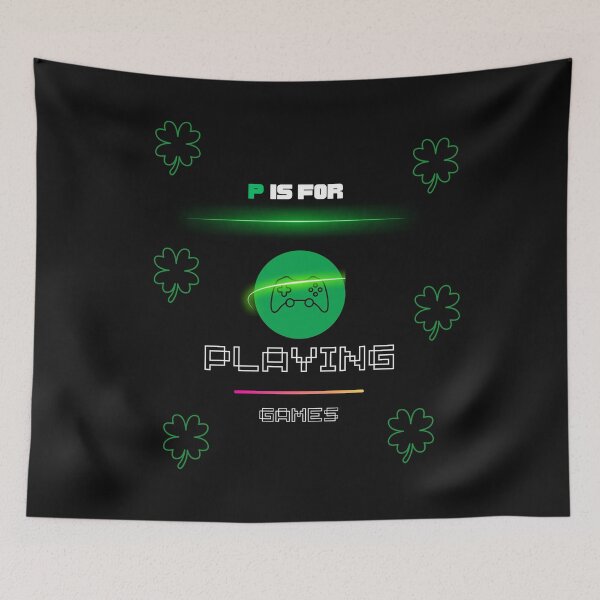 Item preview, P is for Playing Video Games designed and sold by CREATIVELEANS ⭐️⭐️⭐️⭐️⭐️.