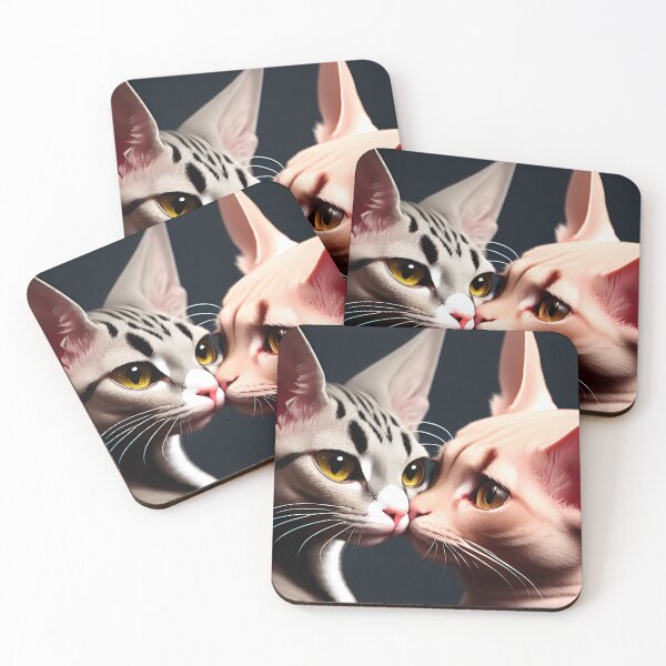 Item preview, Cat Kissing Illustration / GTIllustration010 designed and sold by Grafititee.