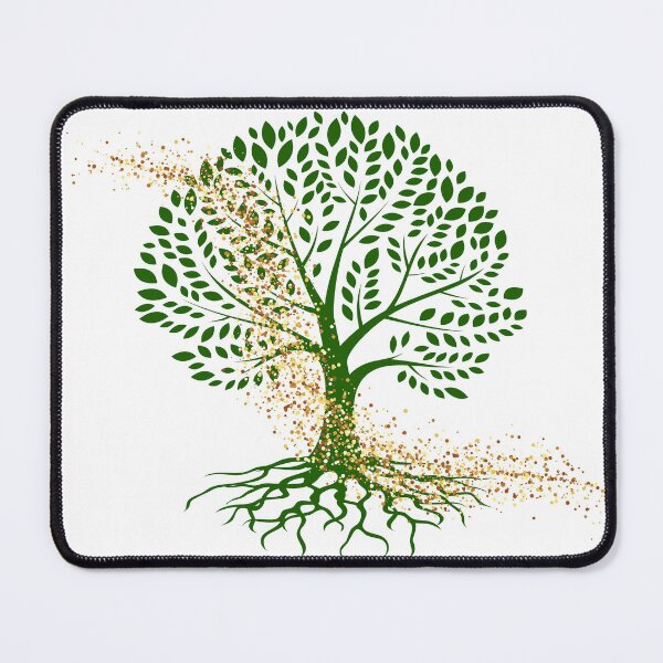 Item preview, Green & Gold Tree design designed and sold by TheSoukainaArt.