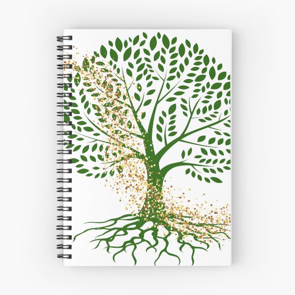 Item preview, Green & Gold Tree design designed and sold by TheSoukainaArt.