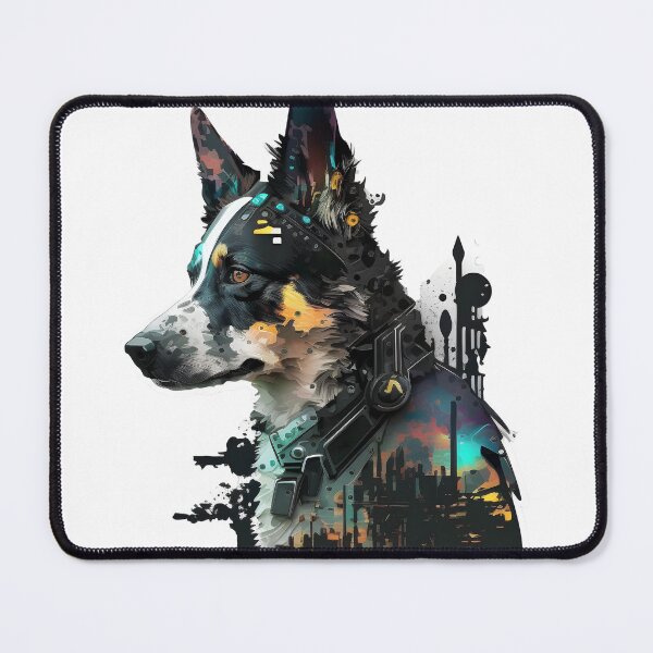 Item preview, cyberpunk dog two designed and sold by HowardRoberts.