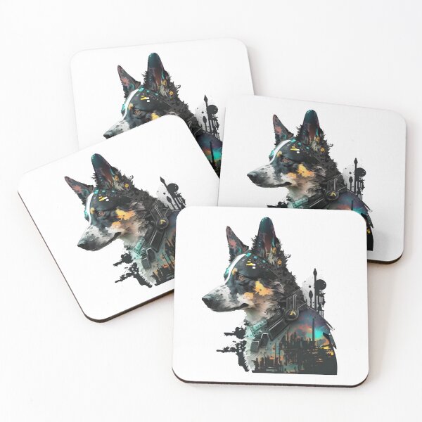 Item preview, cyberpunk dog two designed and sold by HowardRoberts.