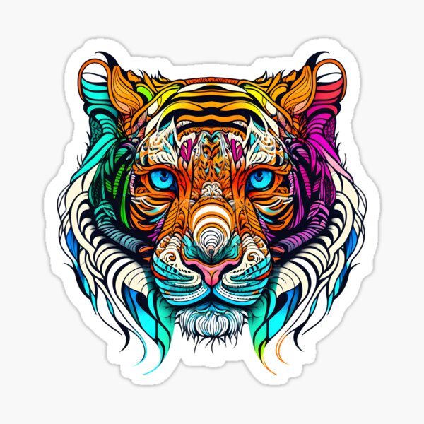 Cool oriental chinese fluffy tiger watercolor ink samsung galaxy