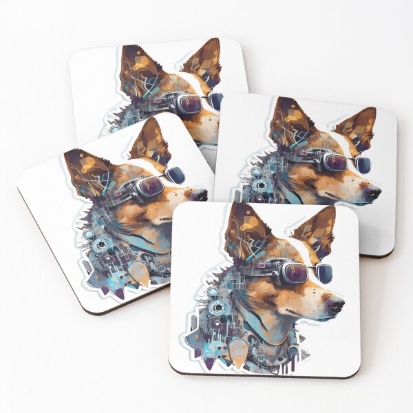 Item preview, cyberpunk dog three designed and sold by HowardRoberts.