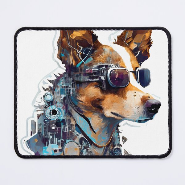 Item preview, cyberpunk dog three designed and sold by HowardRoberts.