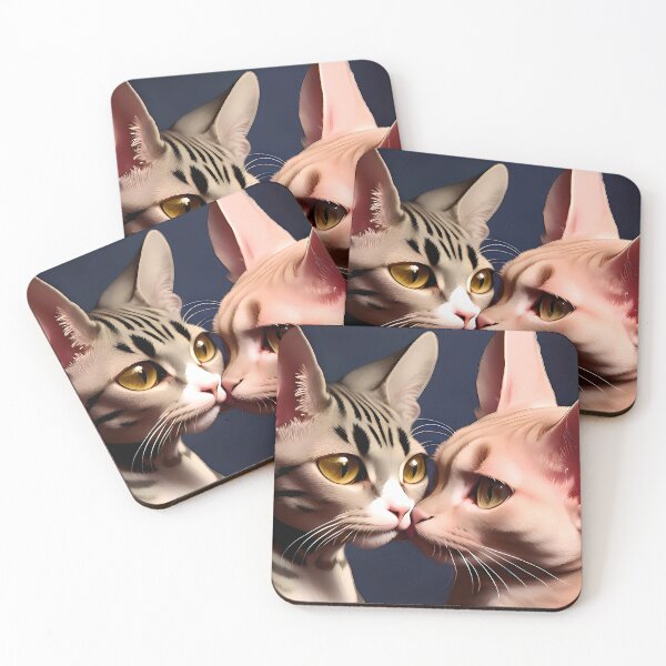 Item preview, Cat Kissing Illustration / GTIllustration011 designed and sold by Grafititee.