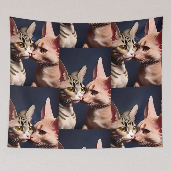 Item preview, Cat Kissing Illustration / GTIllustration011 designed and sold by Grafititee.