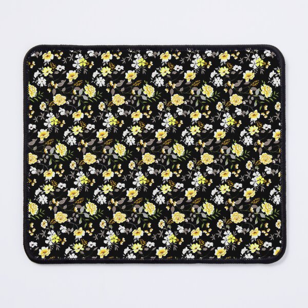 Item preview, Yellow Roses on Black Background designed and sold by Darcy777.