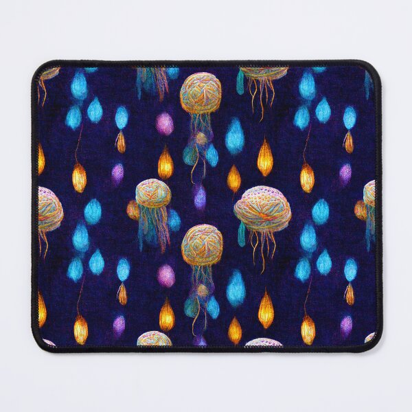 Item preview, Embroidered cosmic jellyfish  designed and sold by YeKnot.