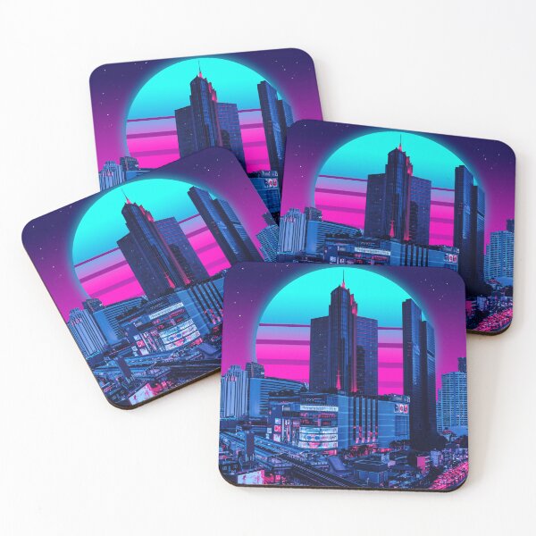 Item preview, Skyscraper Bangkok in a synthesized night designed and sold by funglazie.