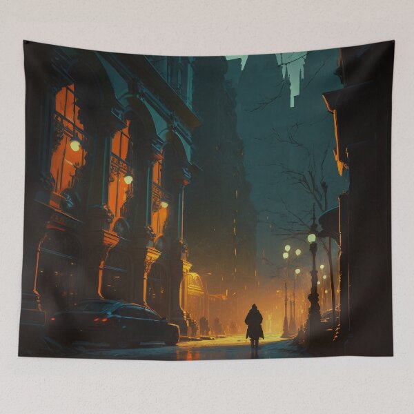 Item preview, Echoes of the Past: Walking Through Haunted Streets designed and sold by oanaunciuleanu.