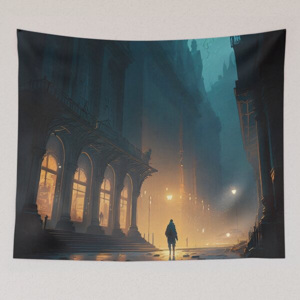 Item preview, Echoes of the Past: Walking Through Haunted Streets designed and sold by oanaunciuleanu.