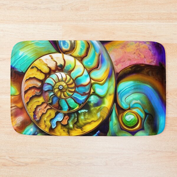 Item preview, Nautilus Dance VII colorful painterly abstract art designed and sold by Glimmersmith.
