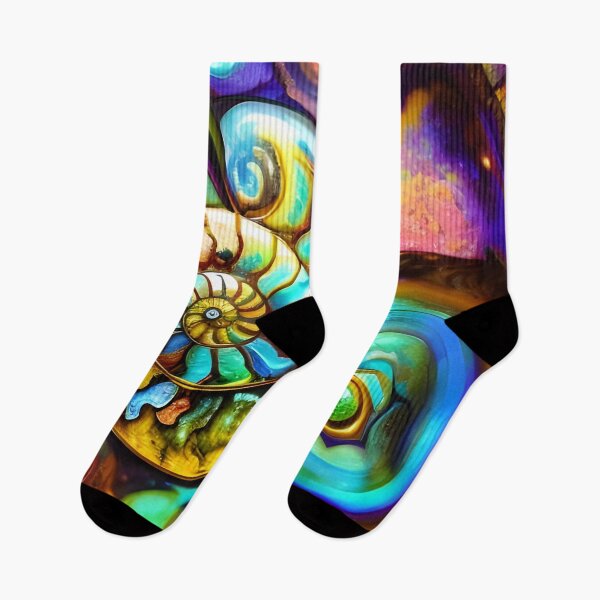 Item preview, Nautilus Dance VII colorful painterly abstract art designed and sold by Glimmersmith.