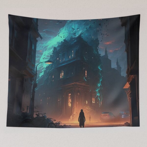 Item preview, Echoes of the Past: Walking Through Haunted Streets designed and sold by oanaunciuleanu.