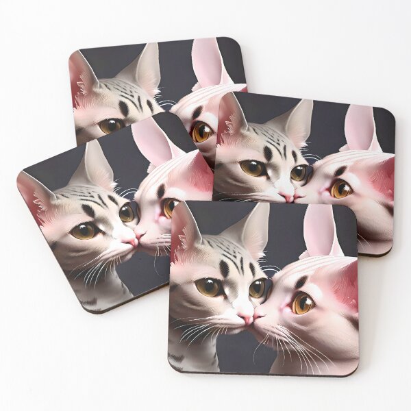 Item preview, Cat Kissing Illustration / GTIllustration012 designed and sold by Grafititee.