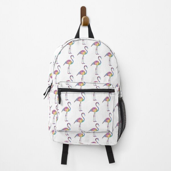 Item preview, Enchanted Colorful Flamingo Art Tropical Bird Painting designed and sold by Sharon Cummings Art.