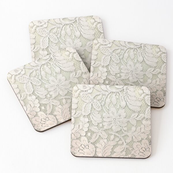 Item preview, bohemian floral french country ivory beige lace designed and sold by LEILA ART SPACE.