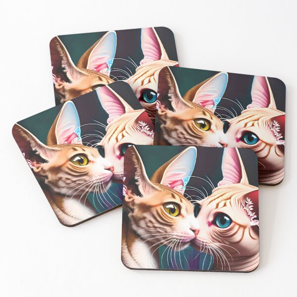 Item preview, Cat Kissing Illustration / GTIllustration013 designed and sold by Grafititee.