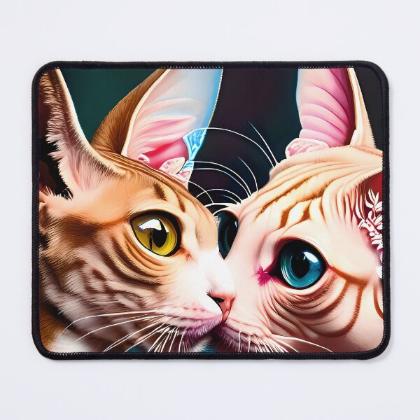 Item preview, Cat Kissing Illustration / GTIllustration013 designed and sold by Grafititee.