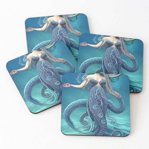 Item preview, Octopus mermaid designed and sold by FineArtworld7.