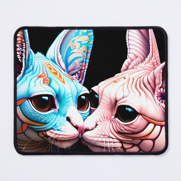Item preview, Cat Kissing Illustration / GTIllustration014 designed and sold by Grafititee.