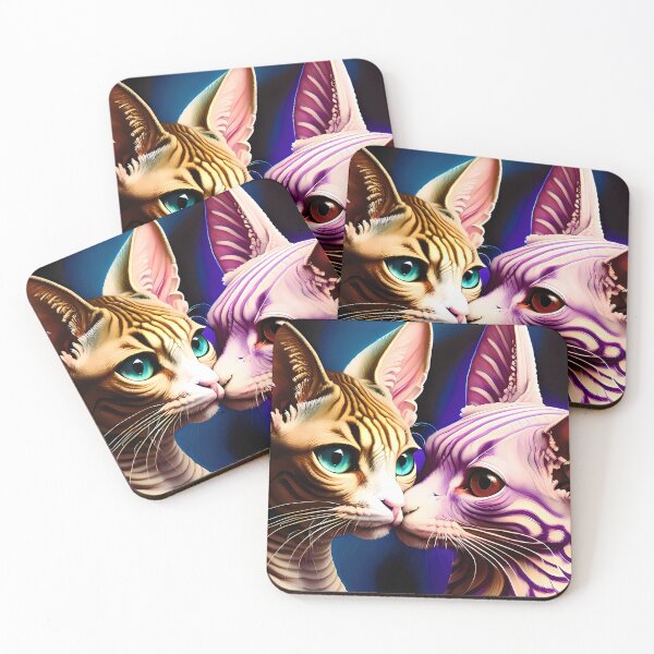 Item preview, Cat Kissing Illustration / GTIllustration015 designed and sold by Grafititee.
