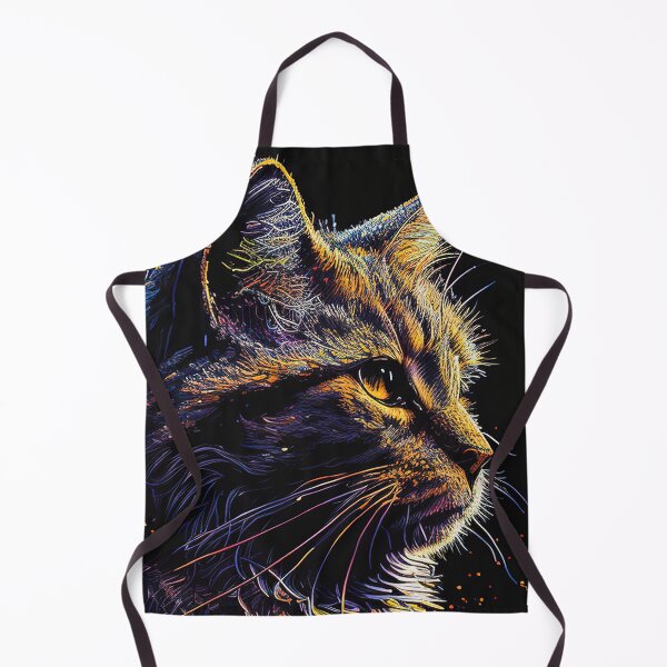 Item preview, Abstract pointillism fusion style of a housecat designed and sold by RK - Shop.