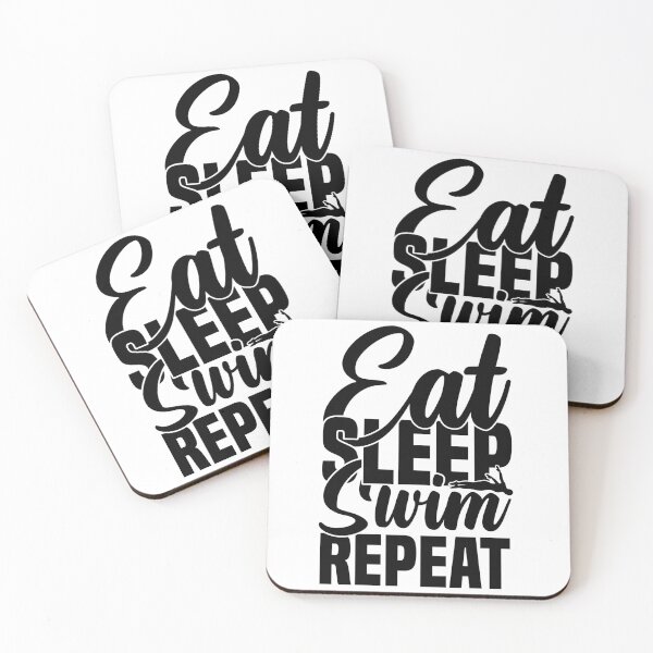 Item preview, Swimming love  sayings , Eat Sleep Swim Repeat designed and sold by remonss.